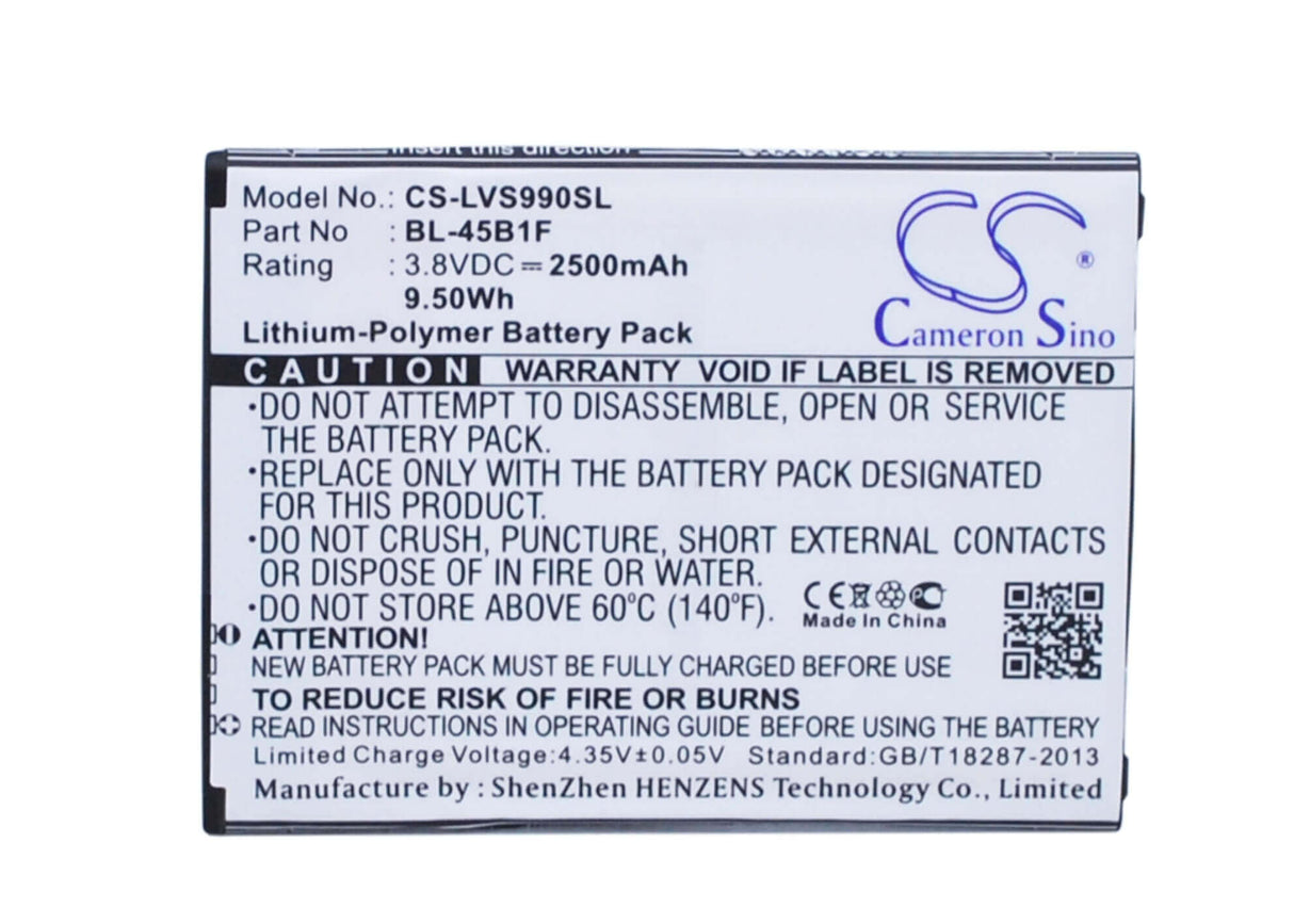 Battery For Lg V10, Vs990, H960 3.8v, 2500mah - 9.50wh Mobile, SmartPhone Cameron Sino Technology Limited   