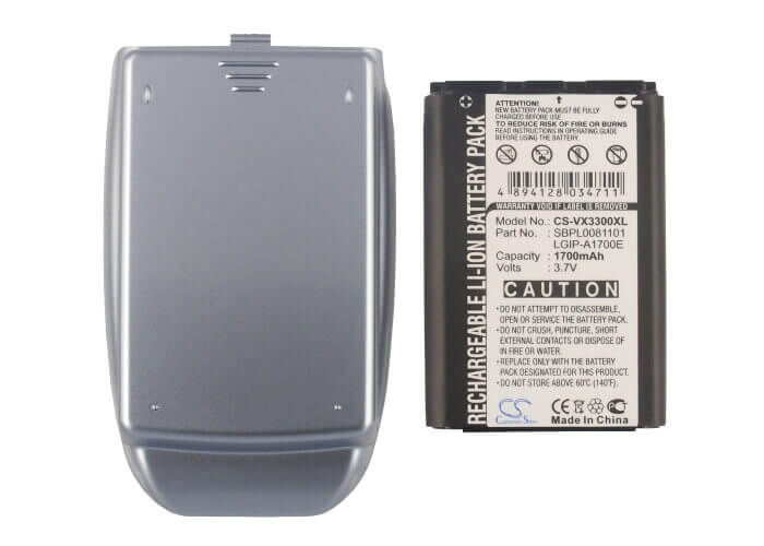 Battery For Lg Vx3300 3.7v, 1700mah - 6.29wh Mobile, SmartPhone Cameron Sino Technology Limited (Suspended)   