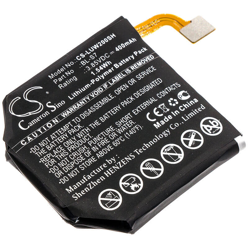 Battery For Lg, W200, Watch Urbane 2nd Edition Lte 3.85v, 400mah - 1.54wh Smartwatch Cameron Sino Technology Limited   