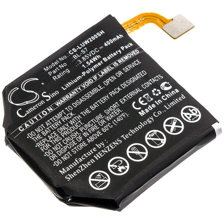 Battery For Lg, W200, Watch Urbane 2nd Edition Lte 3.85v, 400mah - 1.54wh Batteries for Electronics Cameron Sino Technology Limited   