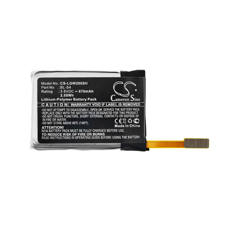 Battery For Lg, W200, Watch Urbane Lte 3.8v, 670mah - 2.55wh Smartwatch Cameron Sino Technology Limited   