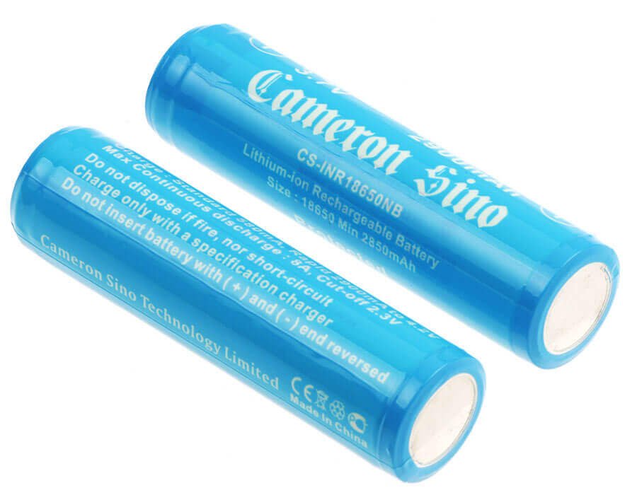 Battery For Lithium Ion, 2pcs 18650 Pack With Pcb Protection 3.7v, 2900mah - 10.73wh 18650 Cameron Sino Technology Limited   