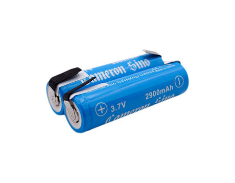 Battery For Lithium Ion, 2pcs Pack With Tabs 3.7v, 2900mah - 10.73wh 18650 Cameron Sino Technology Limited   