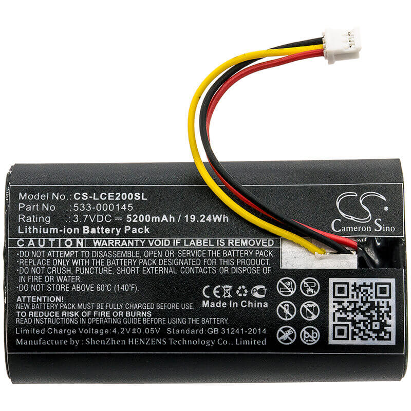 Battery For Logitech, 861-000066, Circle 2 3.7v, 5200mah - 19.24wh Home Security Camera Cameron Sino Technology Limited   