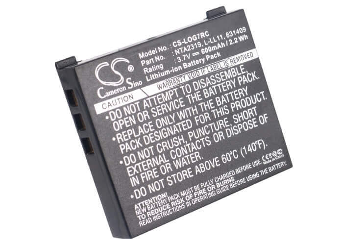 Battery For Logitech G7 Laser Cordless Mouse, Mx Air, M-rbq124 3.7v, 600mah - 2.22wh Batteries for Electronics Cameron Sino Technology Limited   