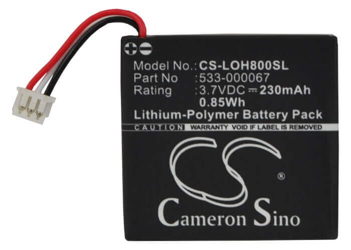 Battery For Logitech H800 3.7v, 230mah - 0.85wh Wireless Headset Cameron Sino Technology Limited   