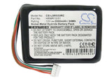 Battery For Logitech Squeezebox Radio 12.0v, 2000mah - 24.00wh Remote Control Cameron Sino Technology Limited   