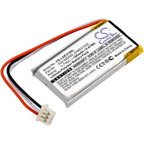 Battery For Logitech, Ue310, Ue3500, Ue4500 3.7v, 220mah - 0.81wh Keyboard,Mouse Cameron Sino Technology Limited   