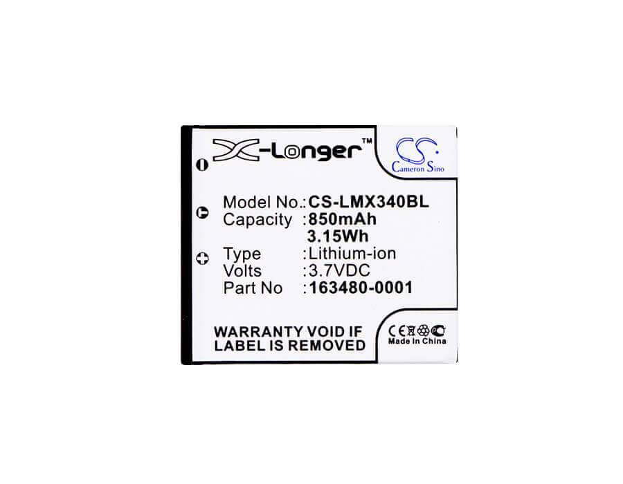 Battery For Lxe, 8650 Bluetooth Ring Scanners, Bluetooth Ring Scanner, L 3.7v, 850mah - 3.15wh Barcode Scanner Cameron Sino Technology Limited   