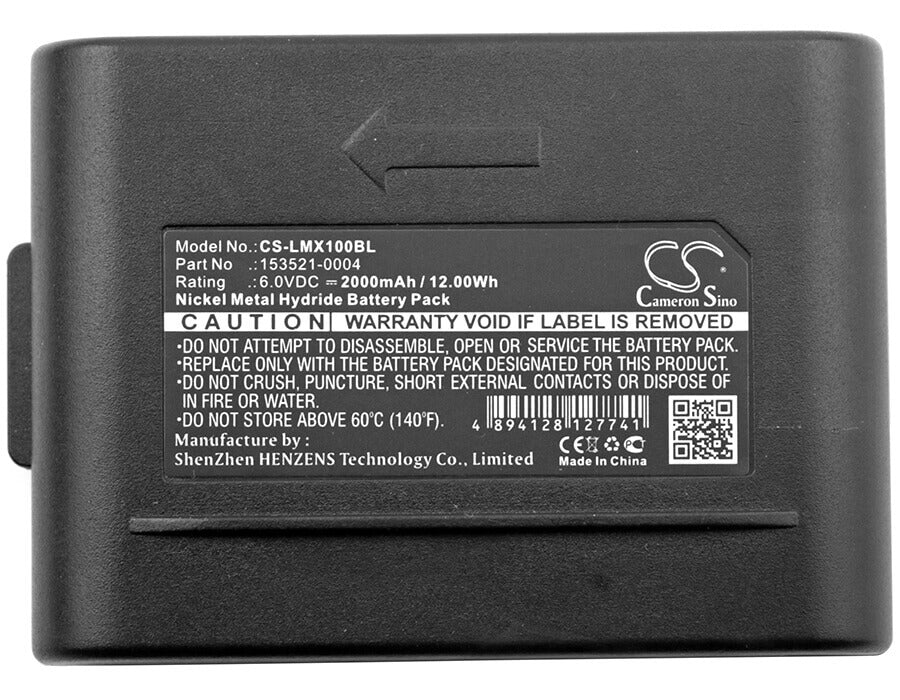 Battery For Lxe, Mx1 6v, 2000mah - 12.00wh Barcode Scanner Cameron Sino Technology Limited   