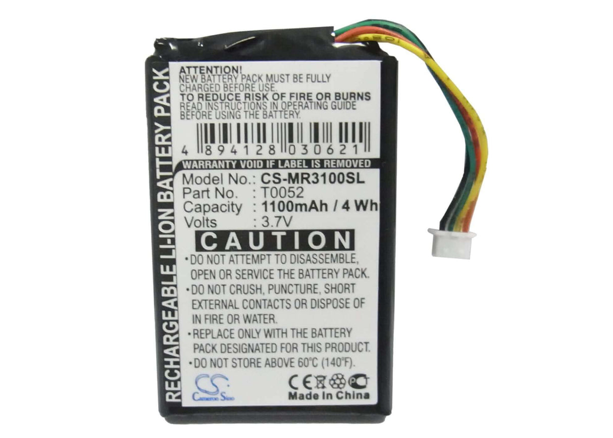 Battery For Magellan Maestro 3000, Maestro 3200, Maestro 3210 3.7v, 1100mah - 4.07wh GPS, Navigator Cameron Sino Technology Limited   