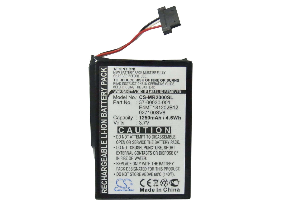 Battery For Magellan Maestro 3100, Roadmate 2000, Roadmate 2200t 3.7v, 1250mah - 4.63wh GPS, Navigator Cameron Sino Technology Limited   