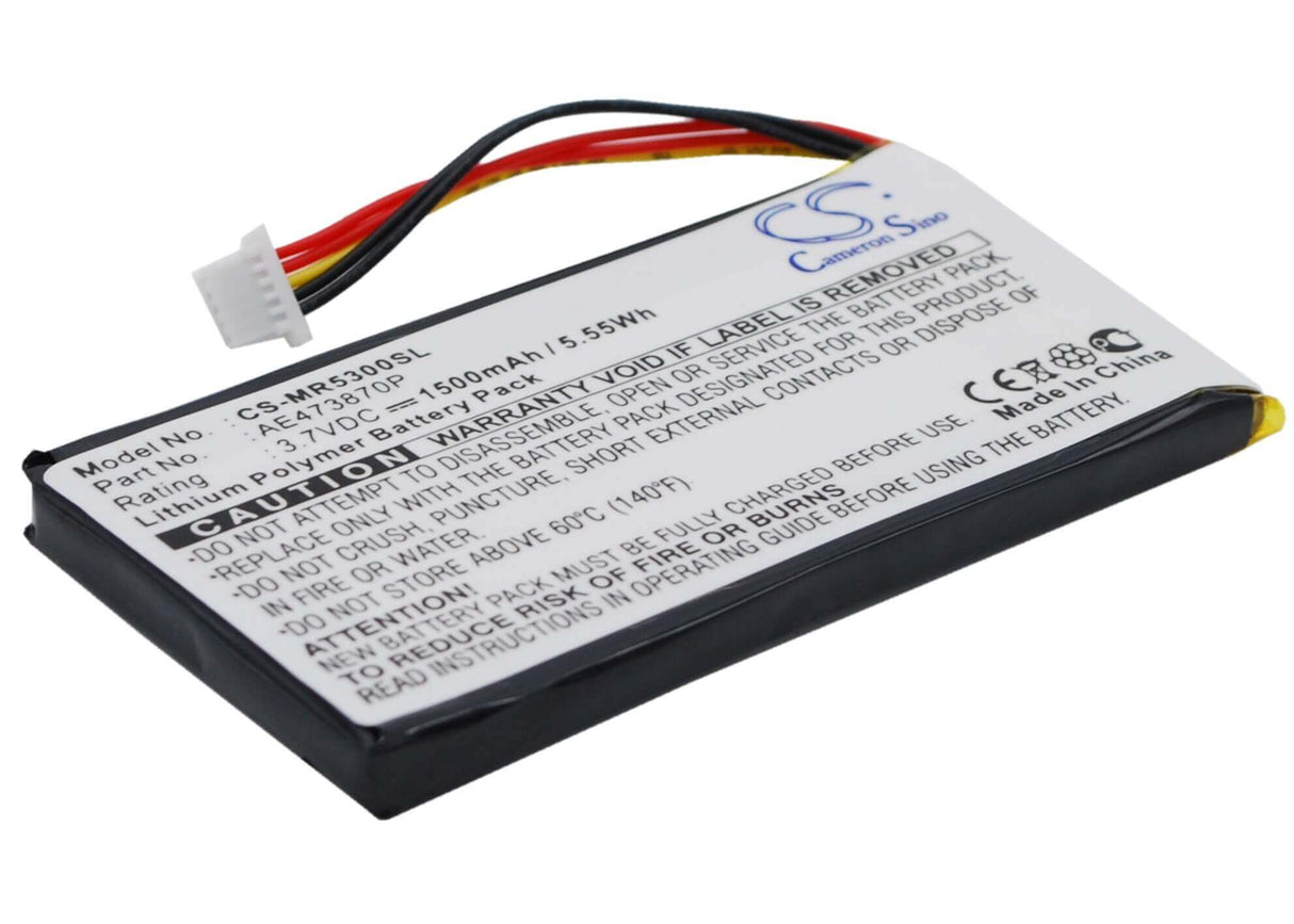 Battery For Magellan Maestro 5300, Maestro 5310, Maestro Elite 5340 3.7v, 1500mah - 5.55wh GPS, Navigator Cameron Sino Technology Limited   