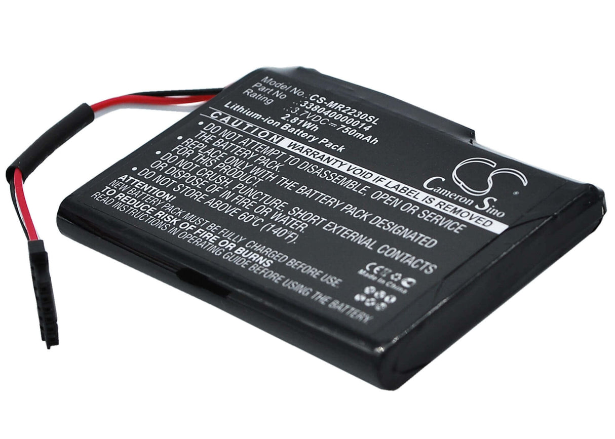 Battery For Magellan Roadmate 2230, Roadmate 2230t-lm, 3.7v, 750mah - 2.78wh GPS, Navigator Cameron Sino Technology Limited   