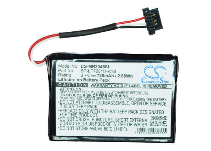 Battery For Magellan Roadmate 3045, Roadmate 3045-lm, Roadmate 3045-mu 3.7v, 720mah - 2.66wh GPS, Navigator Cameron Sino Technology Limited   