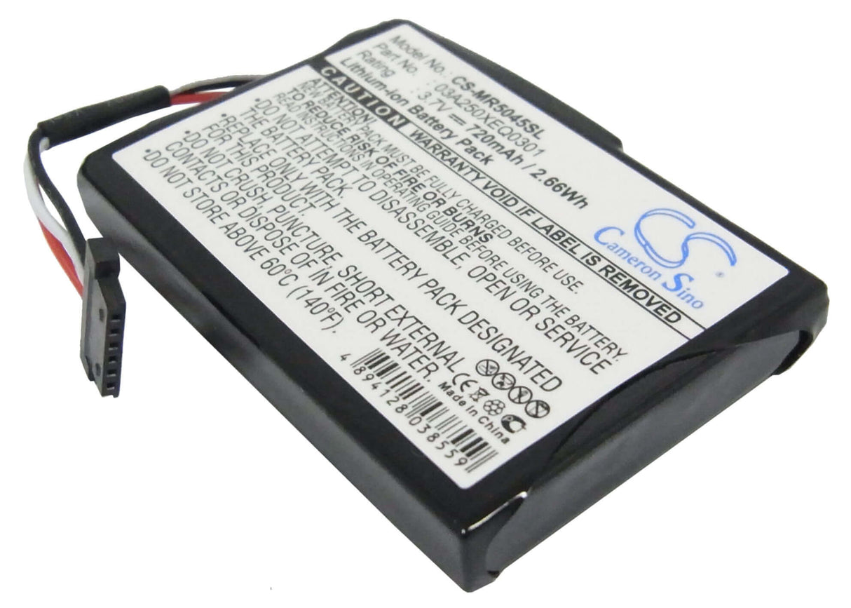 Battery For Magellan Roadmate 5045, Roadmate 5045lm, Roadmate 5045-lm 3.7v, 720mah - 2.66wh GPS, Navigator Cameron Sino Technology Limited   