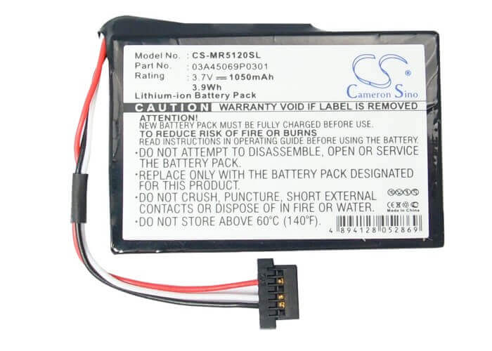 Battery For Magellan Roadmate 5045, Roadmate 5045lm, Roadmate 5045mu 3.7v, 1050mah - 3.89wh GPS, Navigator Cameron Sino Technology Limited   