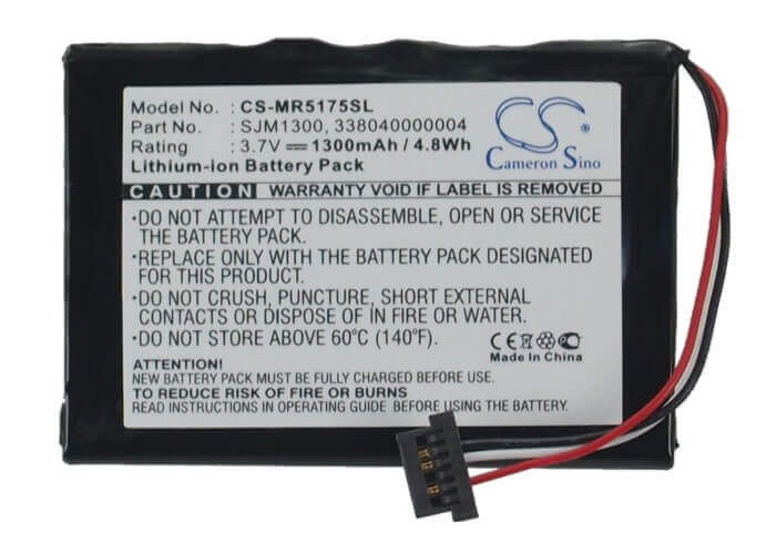 Battery For Magellan Roadmate 5175-lm, Roadmate 5175tlm, 3.7v, 1300mah - 4.81wh GPS, Navigator Cameron Sino Technology Limited   