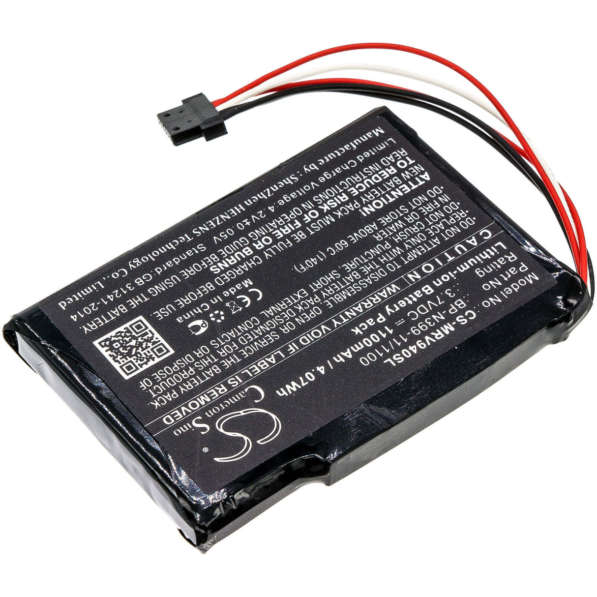 Battery For Magellan, Roadmate Rv 9490t-lmb 3.7v, 1100mah - 4.07wh GPS, Navigator Cameron Sino Technology Limited   