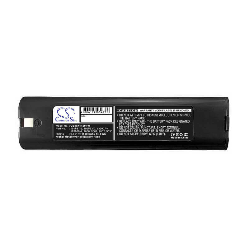 Battery For Makita 4000, 4093d, 4093dw 9.6v, 1500mah - 14.40wh Power Tools Cameron Sino Technology Limited (Power Tools)   