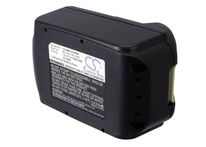 Battery For Makita Bbo180, Bbo180z, Bcf201 18v, 1500mah - 27.00wh Power Tools Cameron Sino Technology Limited (Power Tools)   