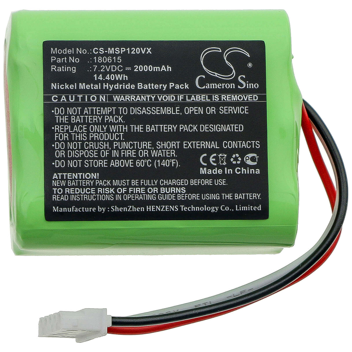 Battery For Mamibot, Sweepur, 120 7.2v, 2000mah - 14.40wh Vacuum Cameron Sino Technology Limited   