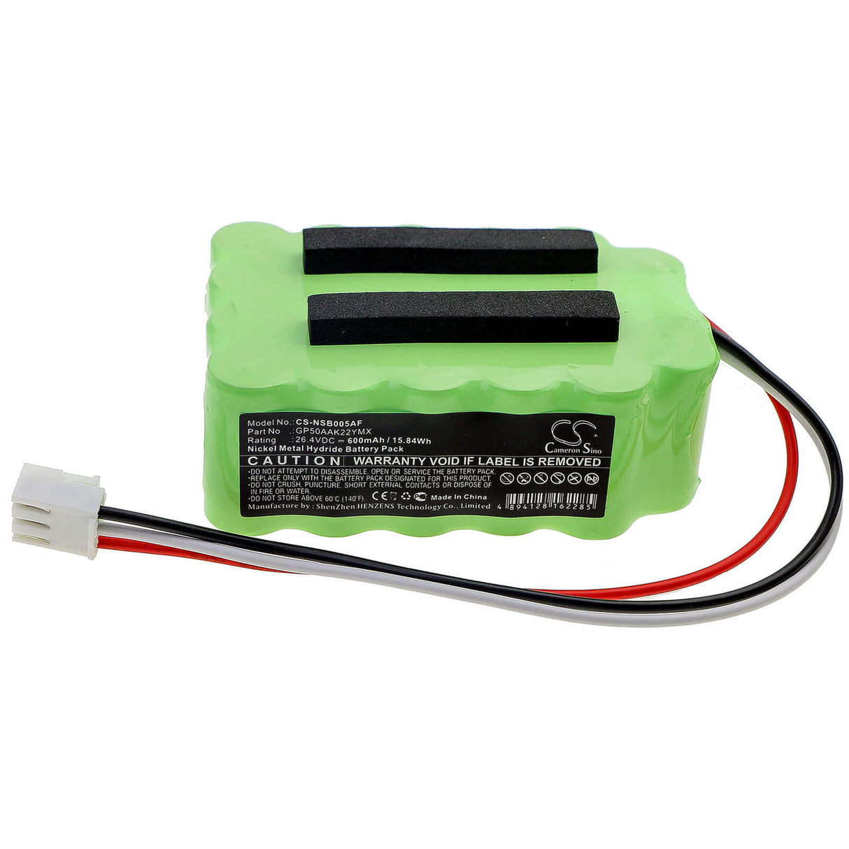 Battery For Manusa, 111360177, Gp50aak22ymx 26.4v, 600mah - 15.84wh Automatic Doors Cameron Sino Technology Limited   