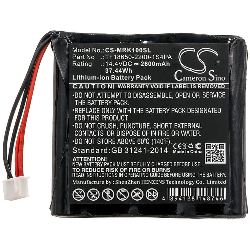 Battery For Marshall, Kilburn 14.4v, 2600mah - 37.44wh Speaker Cameron Sino Technology Limited   