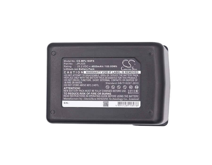 Battery For Max, 34g808, Rebar Pjrc160 25.2v, 4000mah - 100.80wh Power Tools Cameron Sino Technology Limited (Dangerous Goods)   