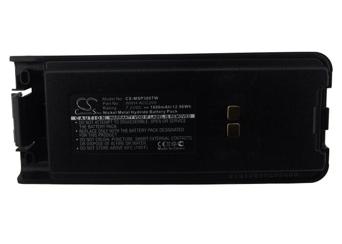 Battery For Maxon Sp300, Sp310, Sp320 7.2v, 1800mah - 12.96wh Two-Way Radio Cameron Sino Technology Limited   