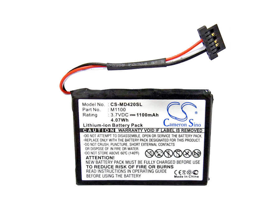 Battery For Medion Gopal E4230, Gopal E4240, Gopal E4245 3.7v, 1100mah - 4.07wh GPS, Navigator Cameron Sino Technology Limited   