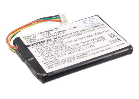 Battery For Medion Gopal P4225, Gopal P4425, P4225 M5 3.7v, 1100mah - 4.07wh GPS, Navigator Cameron Sino Technology Limited   