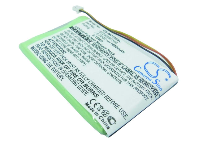 Battery For Medion Gopal Pna350, Gopal Pna350-s, Pna350 3.7v, 1650mah - 6.11wh GPS, Navigator Cameron Sino Technology Limited   