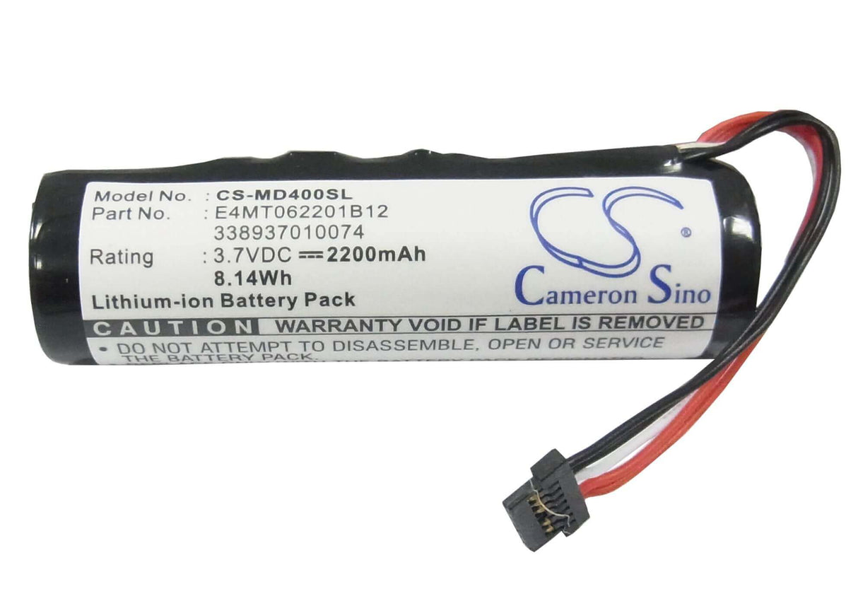 Battery For Medion Pan405, Pna400, Pna-400 3.7v, 2200mah - 8.14wh GPS, Navigator Cameron Sino Technology Limited   