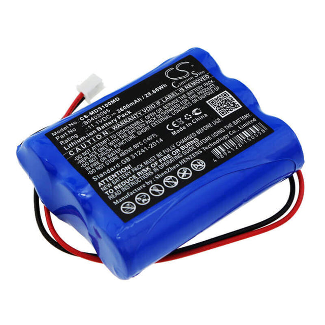 Battery For Medsonic, Mscpr-1a 11.1v, 2600mah - 28.86wh Medical Cameron Sino Technology Limited (Medical)   