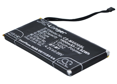 Battery For Meizu Mx, M030, Mx1 3.7v, 1600mah - 5.92wh Mobile, SmartPhone Cameron Sino Technology Limited   