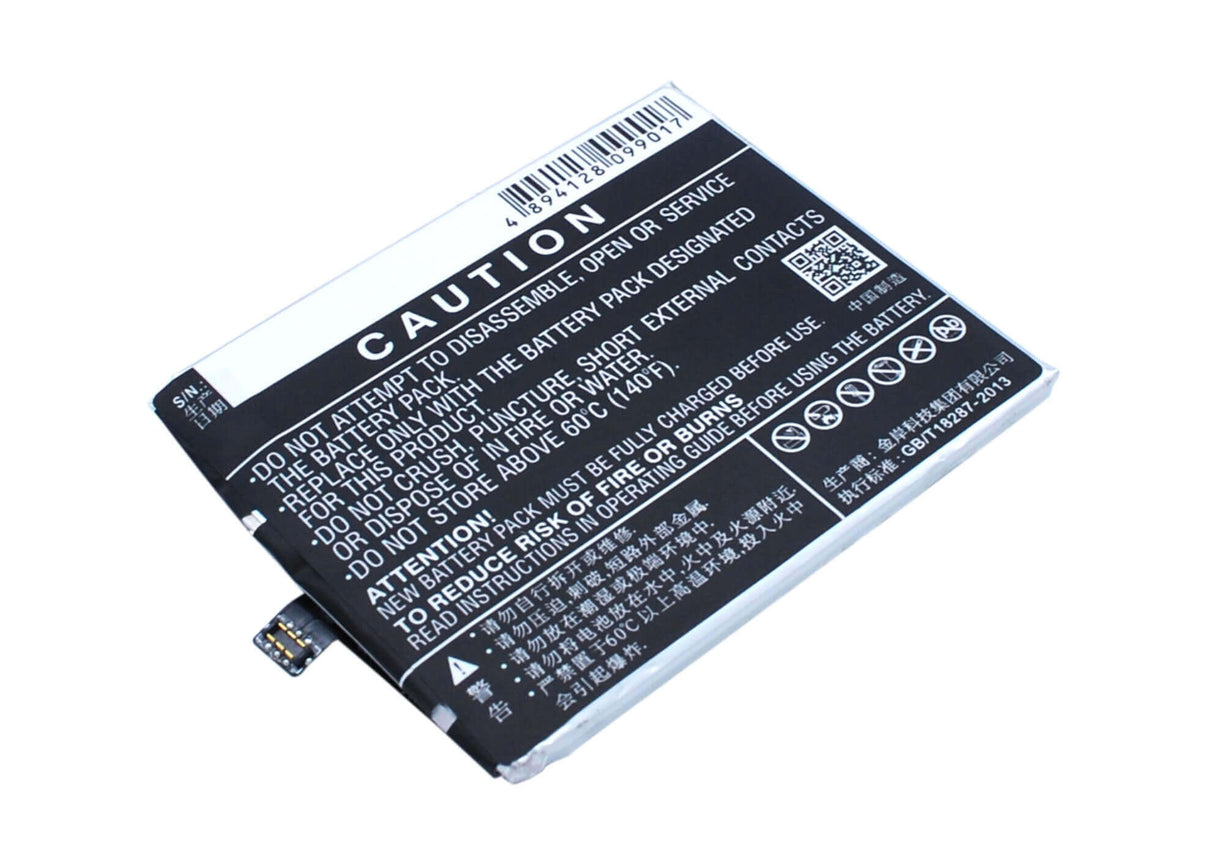 Battery For Meizu Mx4 Pro, Mx4swds0, M462u 3.8v, 3350mah - 12.73wh Mobile, SmartPhone Cameron Sino Technology Limited   