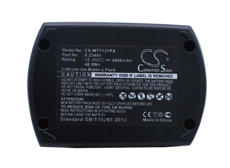 Battery For Metabo Bs 12 Sp, Bsz 12, Bsz 12 Impuls 12v, 4000mah - 48.00wh Power Tools Cameron Sino Technology Limited (Power Tools)   