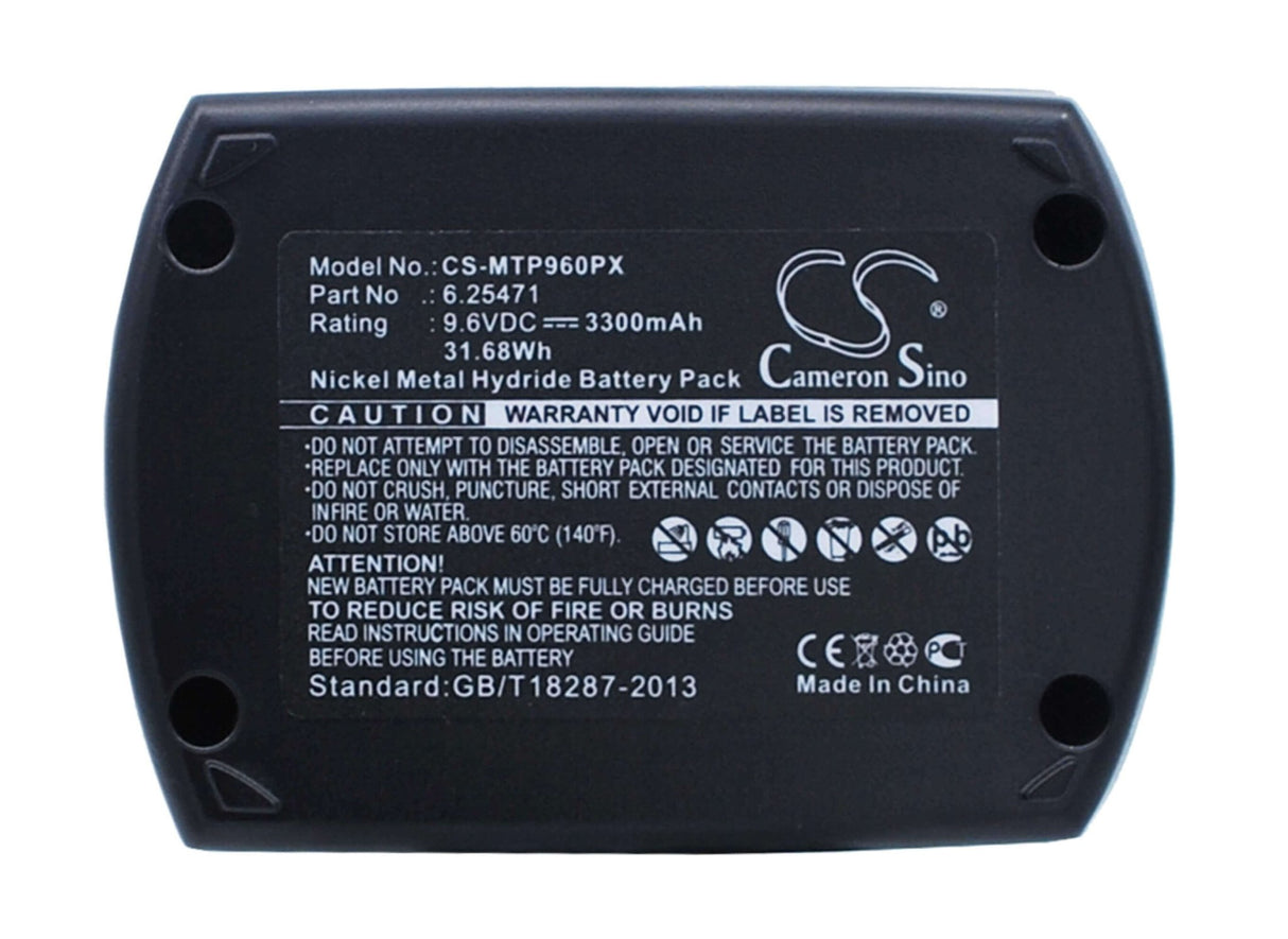 Battery For Metabo Bs 9.6, Bs9.6, Bsp9.6 9.6v, 3300mah - 31.68wh Power Tools Cameron Sino Technology Limited (Power Tools)   