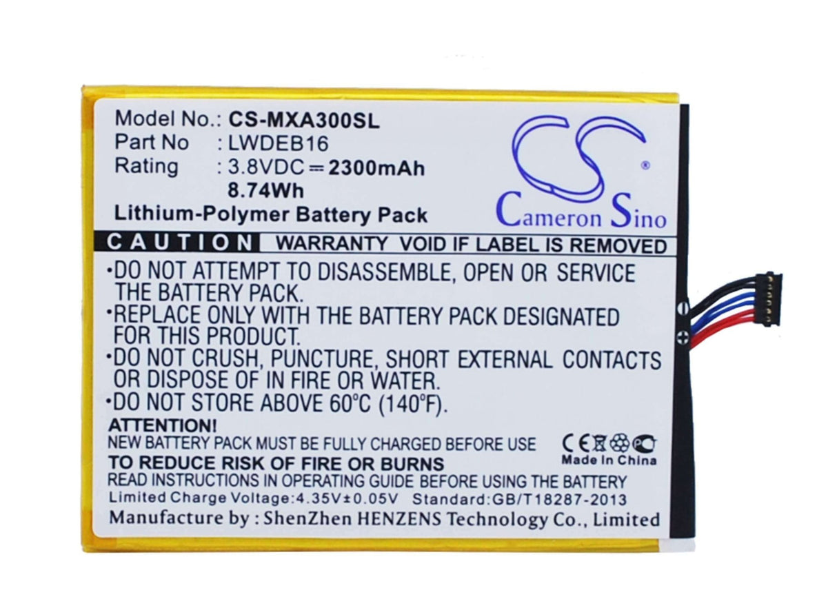 Battery For Micromax Canvas Gold, A300 3.8v, 2300mah - 8.74wh Mobile, SmartPhone Cameron Sino Technology Limited   