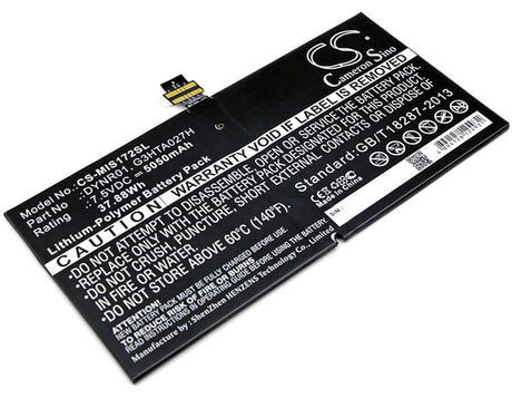 Battery For Microsoft, 1724, Surface 4, Surface Pro 4 7.5v, 5050mah - 37.88wh Tablet Cameron Sino Technology Limited   