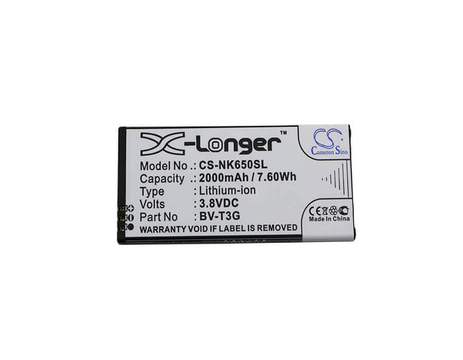 Battery For Microsoft, Lumia 650, Rm-1154 3.8v, 2000mah - 7.60wh Mobile, SmartPhone Cameron Sino Technology Limited   