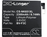 Battery For Microsoft, Lumia 650 Xl, Nokia, Lumia 650 Xl 3.8v, 2300mah - 8.74wh Mobile, SmartPhone Cameron Sino Technology Limited   