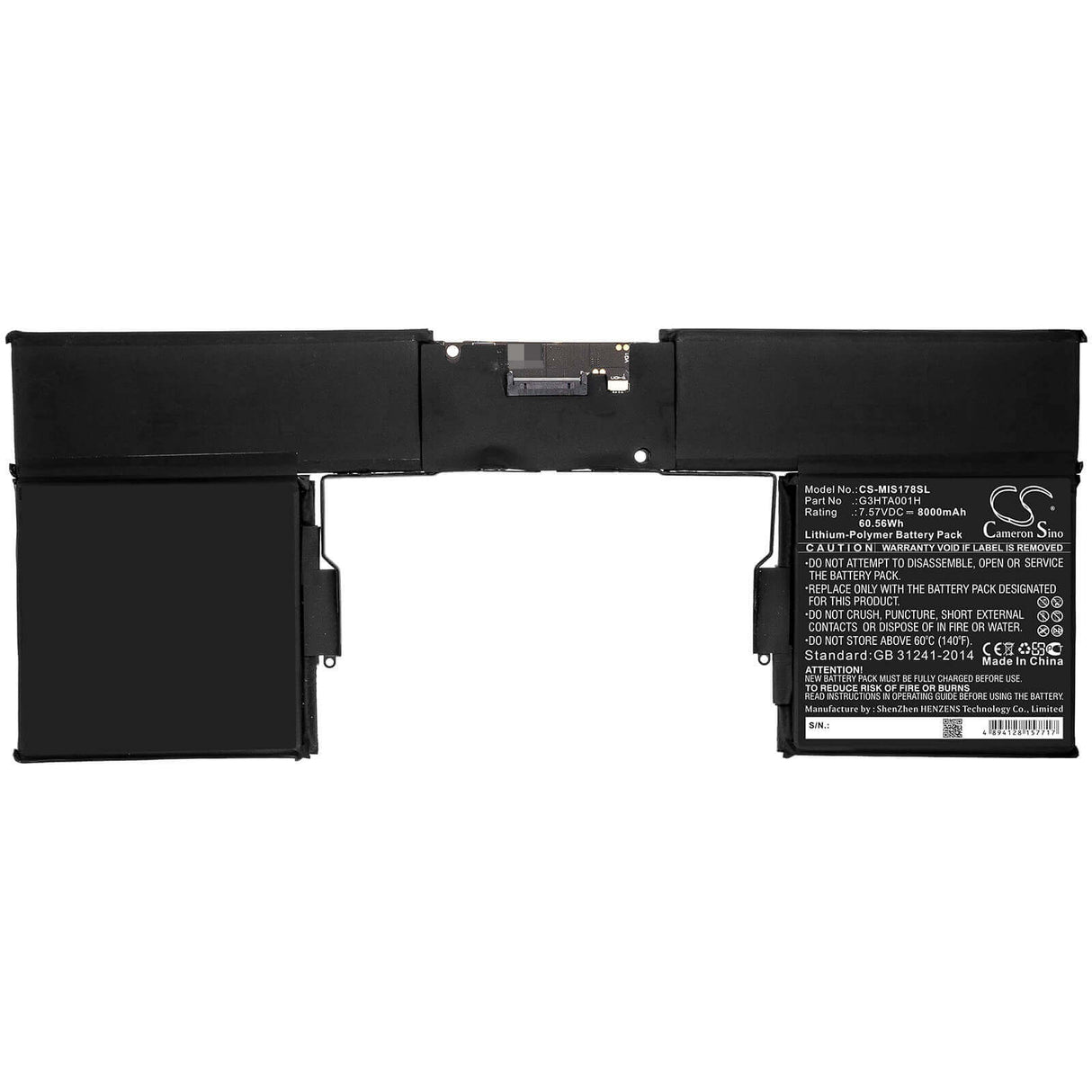 Battery For Microsoft, Surface Book 1785 7.57v, 8000mah - 60.56wh Tablet Cameron Sino Technology Limited   