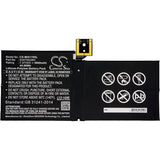 Battery For Microsoft, Surface Pro 5, Surface Pro 5 1796' 7.57v, 5900mah - 44.66wh Tablet Cameron Sino Technology Limited   