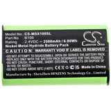 Battery For Microsoft, Xbox One Elite Wireless Contro 2.4v, 2500mah - 6.00wh Game Console Cameron Sino Technology Limited   