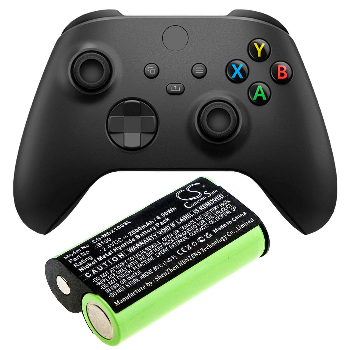 Battery For Microsoft, Xbox One Elite Wireless Contro 2.4v, 2500mah - 6.00wh Game Console Cameron Sino Technology Limited   