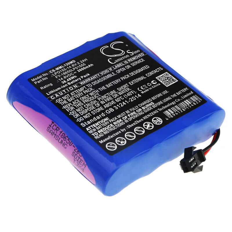 Battery For Million, Ml1200, Ml1500 14.8v, 2600mah - 38.48wh Batteries for Electronics Cameron Sino Technology Limited (Medical)   