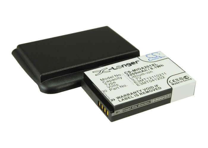 Battery For Mitac Mio A200, Mio A201 3.7v, 2200mah - 8.14wh Mobile, SmartPhone Cameron Sino Technology Limited   