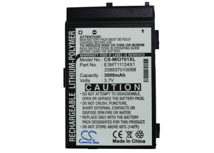 Battery For Mitac Mio A700 3.7v, 3000mah - 11.10wh Mobile, SmartPhone Cameron Sino Technology Limited   